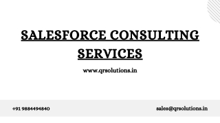 Salesforce Consultancy | CRM Consultant | QR Solutions Pvt Ltd