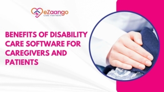 Benefits Of Disability Care Software For Caregivers and Patients