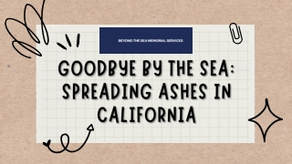 Goodbye by the Sea: Spreading Ashes in California