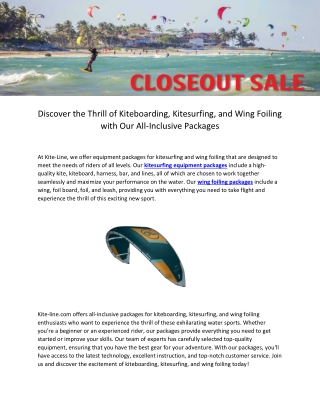 Discover the Thrill of Kiteboarding, Kitesurfing, and Wing Foiling with Our All-