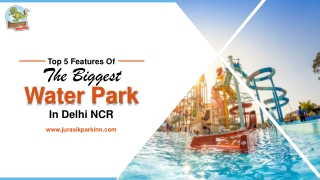 Top 5 Features Of The Biggest Water Park In Delhi NCR