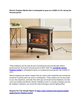 Electric Fireplace Market