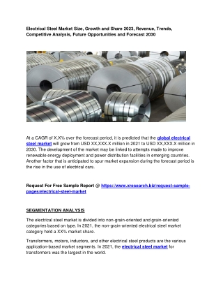 Electrical Steel Market