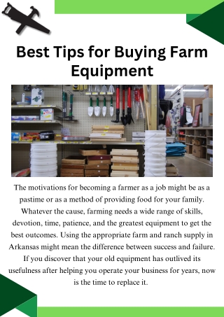 Best Tips for Buying Farm Equipment - Murfreesboro Hardware & Building Supplies