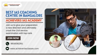 Best IAS Coaching Centre In Bangalore