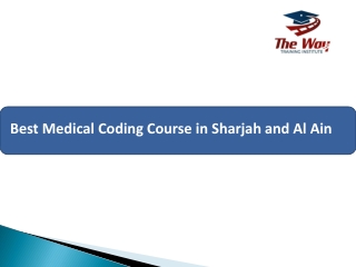 Best Medical Coding Course in Sharjah and Al Ain