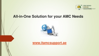 All-in-One Solution for your AMC Needs