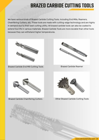 BRAZED-CARBIDE-CUTTING-TOOLS EXPORTERS