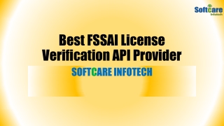 Best FSSAI License Verification API Provider