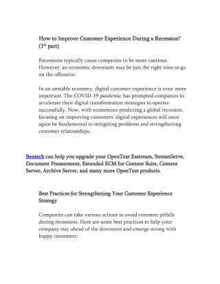 How to Improve Customer Experience During a Recession(1St part).docx