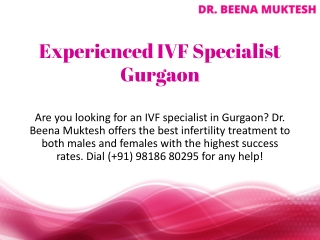 Experienced IVF Specialist Gurgaon