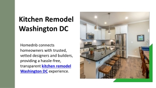 Kitchen Remodel Washington DC