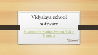 Student Information System (SIS) in Namibia