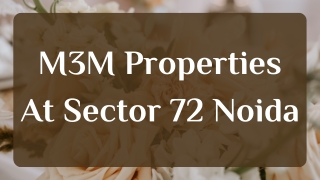 M3M Sector 72 Noida - PDF