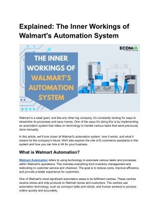 Explained: The Inner Workings of Walmart's Automation System