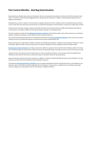 Pest Control Menifee - Bed Bug Extermination