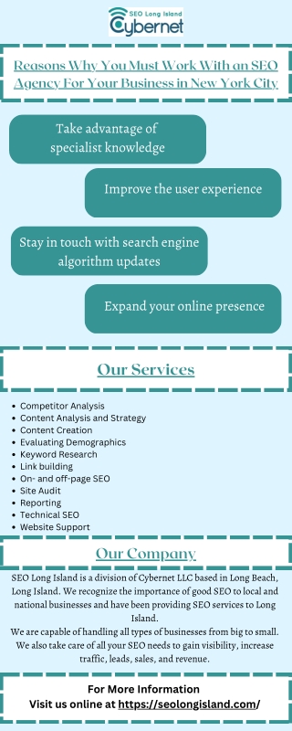 Reasons Why You Must Work With an SEO Agency For Your Business in New York City