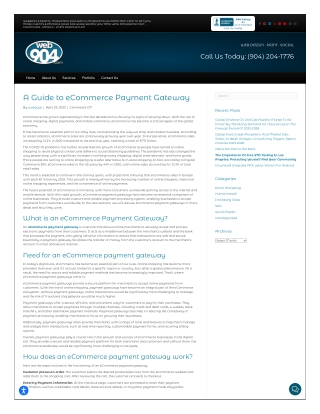 A Guide to eCommerce Payment Gateway