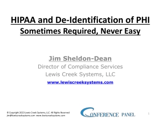 Understanding De-Identification of PHI under HIPAA Regulations