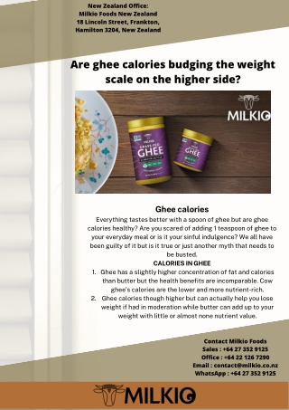 Ghee calories