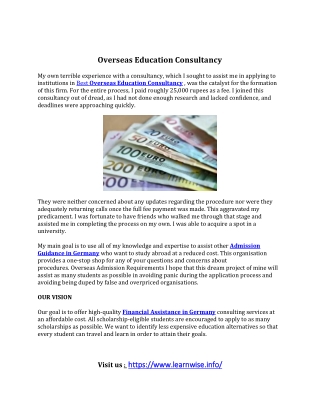 Overseas Education Consultancy