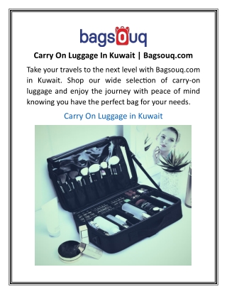 Carry On Luggage In Kuwait  Bagsouq.com