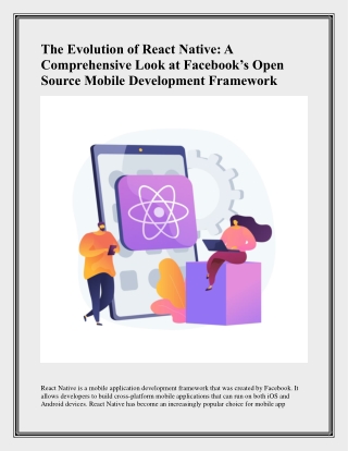 The Evolution of React Native-A Comprehensive Look at Facebook’s Open Source Mobile Development Framework