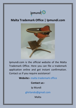 Malta Trademark Office  Ipmundi