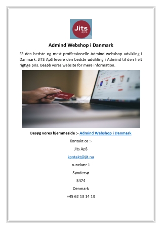 Admind Webshop i Danmark