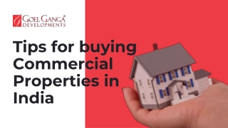 Tips for buying Commercial Properties in India (PPT)