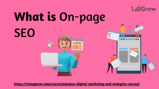 What is On-page SEO