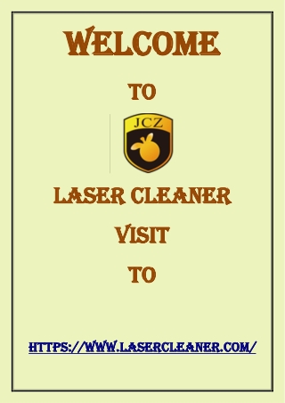 Laser Cleaner's Rust Eraser-Fast and Effective Laser Rust Removal Solution