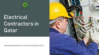 electrical contractors in qatar pptx