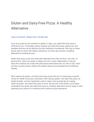 Gluten and Dairy-Free Pizza_ A Healthy Alternative