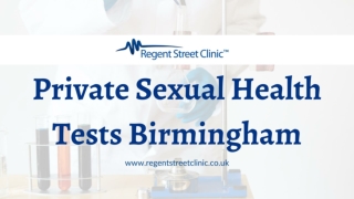 Private Sexual Health Tests in Birmingham