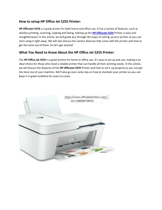 officejet printers troubleshoot