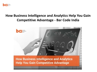 Supply Chain Data Analytics - Bar Code India