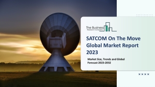 SATCOM On The Move Market 2023 - CAGR Status, Major Players, Forecasts 2032