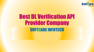 Top Driving License Verification API Service Provider