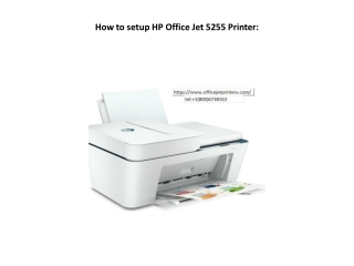 officejet printer Setup