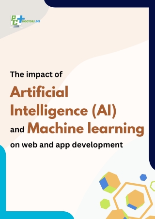 The impact of artificial intelligence (AI) and machine learning (ML) on web and app development