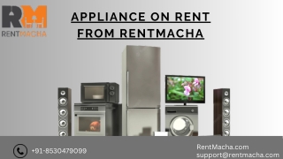 Appliance on Rent from Rentmacha