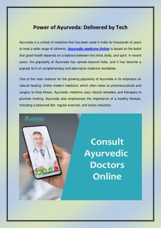 Power of Ayurveda_ Delivered by Tech