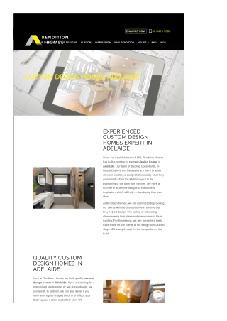 Custom Design Homes Adelaide