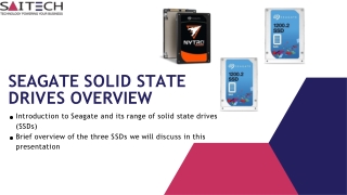 Seagate Solid State Drives Overview