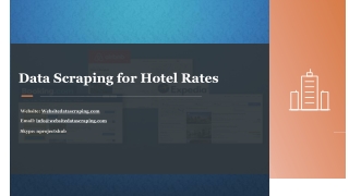 Data Scraping for Hotel Rates