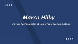 Marco Hilby - A Self-starter And A Team Player