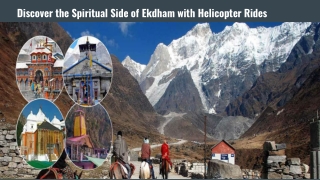Discover the Spiritual Side of Ekdham with Helicopter Rides