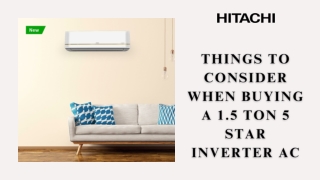 Things To Consider When Buying a 1.5 Ton 5 Star Inverter Ac