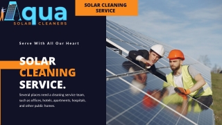 Aqua solar cleaning